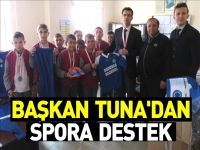 BAŞKAN TUNA´DAN SPORA DESTEK