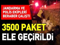 3 BİN 500 PAKET KAÇAK SİGARA ELE GEÇİRİLDİ