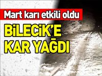 BİLECİK´E KAR YAĞDI